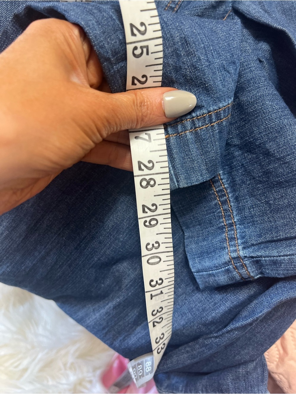 TALBOTS Denim Jumpsuit Medium Pockets Button Down Long Sleeve - Picture 14 of 15